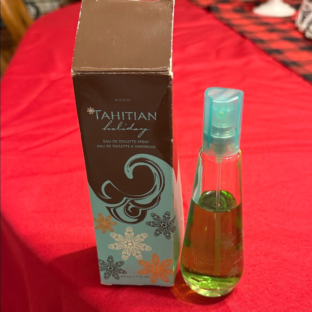 Avon Tahitian Holiday Perfume Spray Eau de Toilette With Box Vintage Rare - Picture 2 of 16